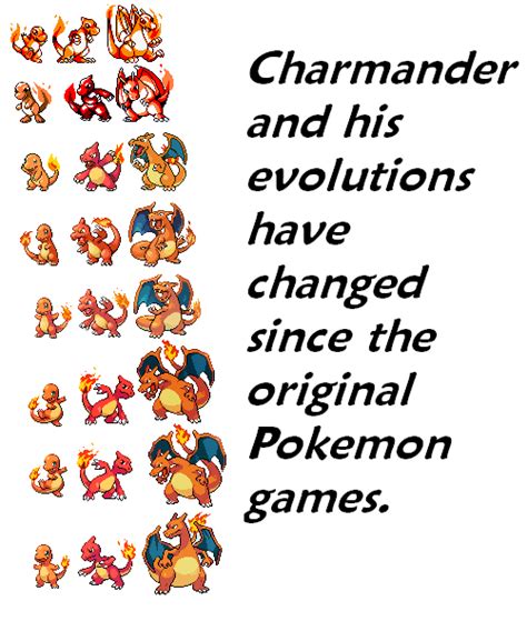 Charmander's Evolution In Time by princeZx9 on DeviantArt