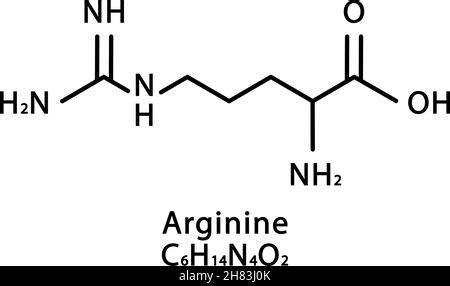 Arginine Amino Acid Molecule Skeletal Structure Stock Vector Image & Art - Alamy