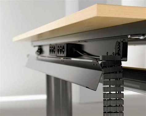 Cable Management Box Under Desk - A cable management box secures under your desk and collects ...