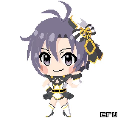 Chibi Kikuchi Makoto Stella ver. (Pixel Animated) by Crusader1291 on DeviantArt