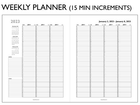 2023 Planner Printable 2023 Weekly Planner Monthly Planner - Etsy UK