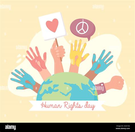 human rights day poster Stock Vector Image & Art - Alamy