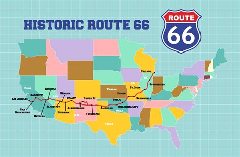 6 Best Images of Printable Route Maps - Printable Route 66 Map, United States Indian ...