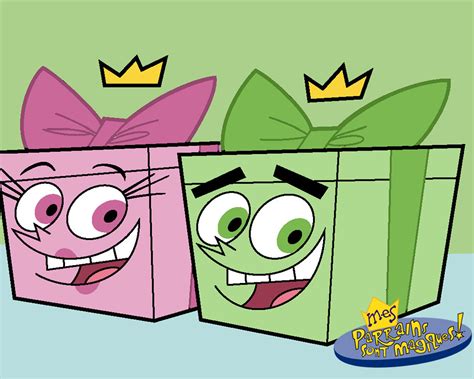 Cosmo and Wanda as present boxes! - The Fairly OddParents Wallpaper (23195908) - Fanpop