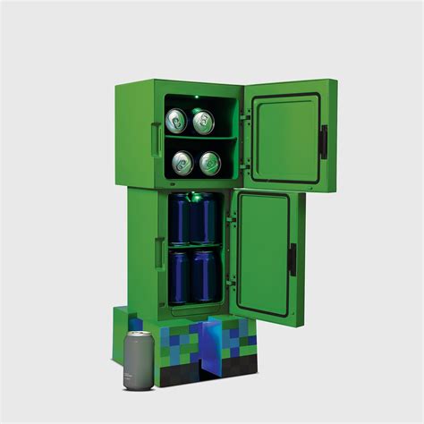 Minecraft | Charged Creeper 8.0L 25' Cooler/Mini Fridge | Multi Format And Universal ...