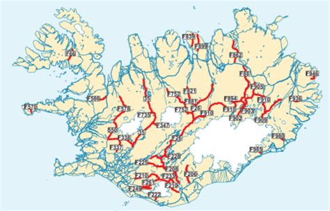 A detailed list of F-roads - Epic Iceland 2021 Guide