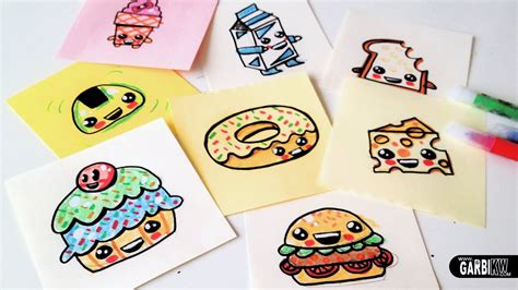 How To Draw Cute Drawings Of Food : Kids love drawing kawaii style all over the world now.so i ...