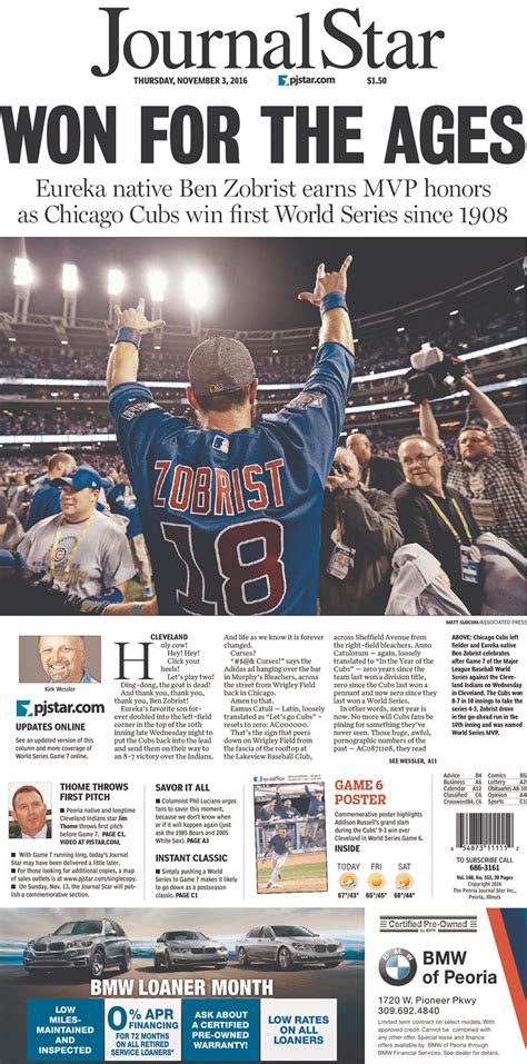 ‘At last!’ The 6 best newspaper covers on Cubs winning World Series