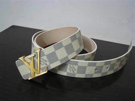 Louis Vuitton Belt White Silver | semashow.com