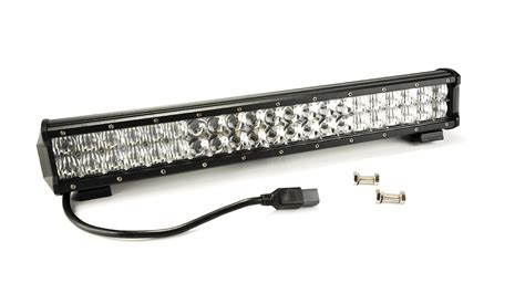 20 Inch LED Light Bar Straight Dbl Row Chrome Series Combo Flood/Beam 120W Dt Harness 79900 ...