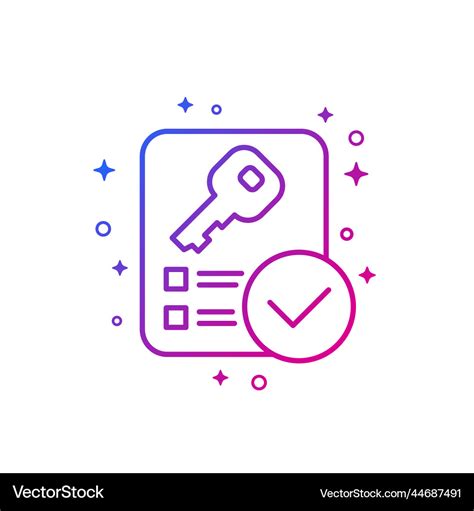 Key takeaway icon linear design Royalty Free Vector Image