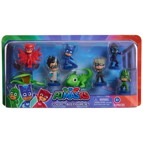 PJ Masks Collectible Figure Set, 8 Piece Set, Ages 3 + - Walmart.com - Walmart.com