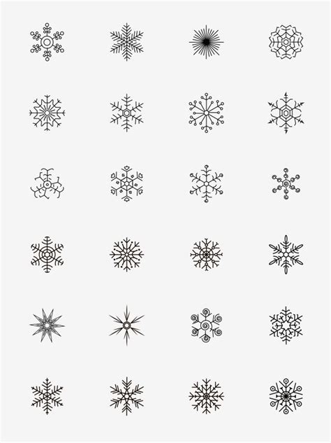 easy snowflake drawing patterns - Rozanne Box