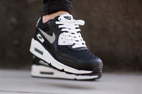 Nike Air Max 90 Premium Mesh White Black - Sneaker Bar Detroit