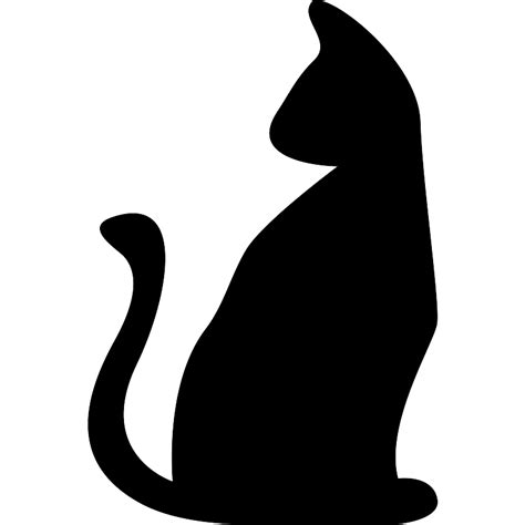 Halloween Black Cat Vector SVG Icon - SVG Repo