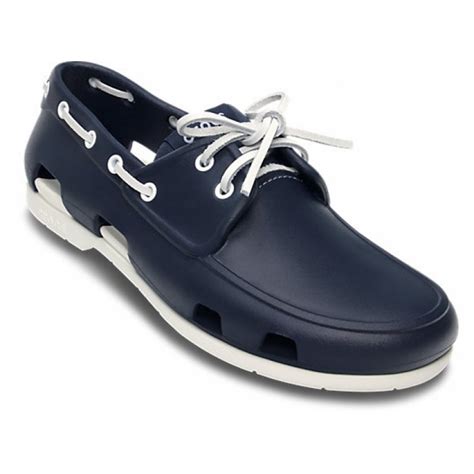 Crocs Crocs Beach Line Navy / White (U3) 14327-462 Mens Boat Shoes - Crocs from Pure Brands UK UK