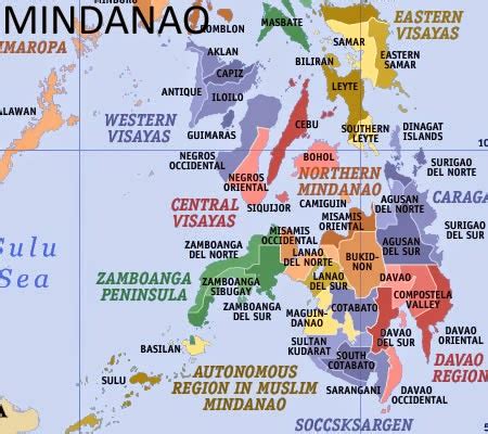 Detailed Map Of Mindanao