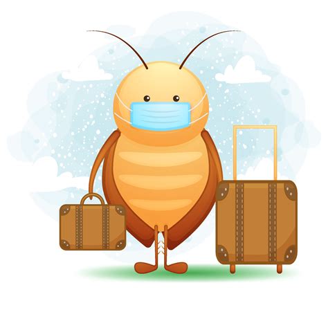 Cute cockroach go home cartoon character 2256789 Vector Art at Vecteezy