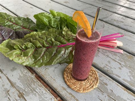 Swiss chard, Berries and Orange Smoothie on BakeSpace.com