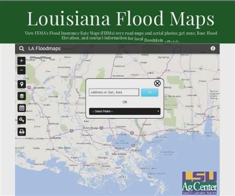 Louisiana FloodMaps Portal | View FEMA’s Flood Insurance Rate Maps (FIRMs) over road maps and ...