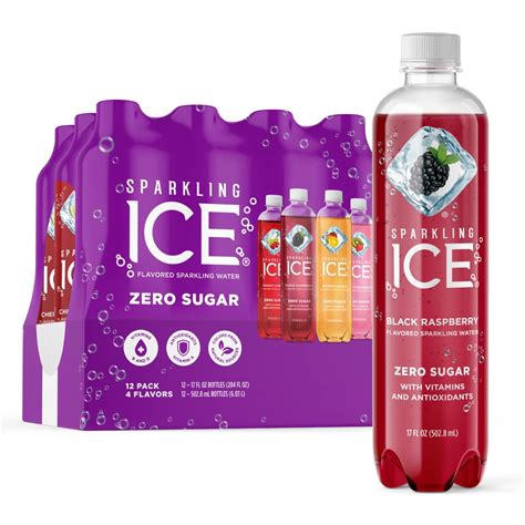 Buy Sparkling Ice Purple Variety Pack, Flavored Water, Zero Sugar, with s and Antioxidants, 17 ...