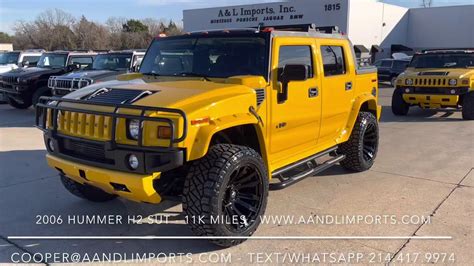 2006 Hummer H2 SUT Luxury Yellow with Ebony - 11k original miles ...