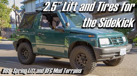 Budget Lift Done Right - BDS 2.5" Suspension Lift for the Suzuki Sidekick / Geo Tracker - YouTube