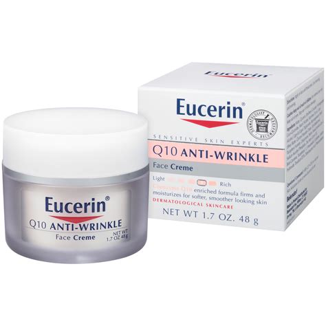 Eucerin Q10 Anti-Wrinkle Face Cream for Sensitive Skin, 1.7 Oz Jar ...