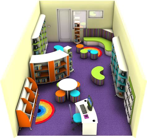 School Library Wall Designs