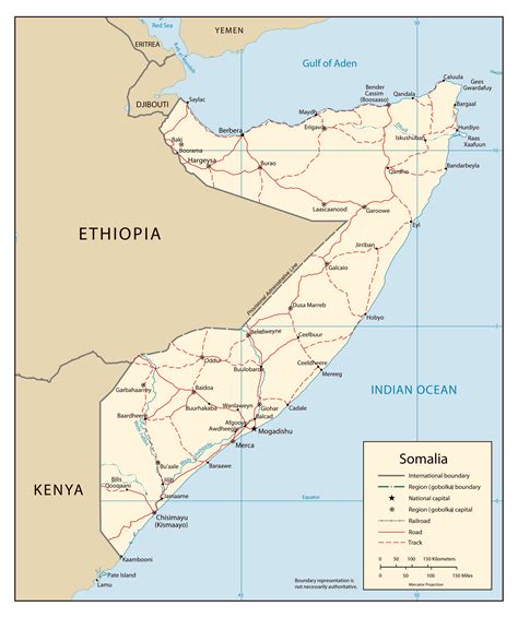 Map of Somalia with cities. Somalia map with cities | Vidiani.com | Maps of all countries in one ...