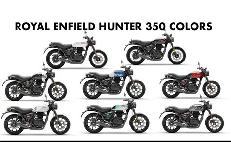 Royal Enfield Hunter 350 Colors: Blue, Red, Black (8+ Colors) - GaadiKey