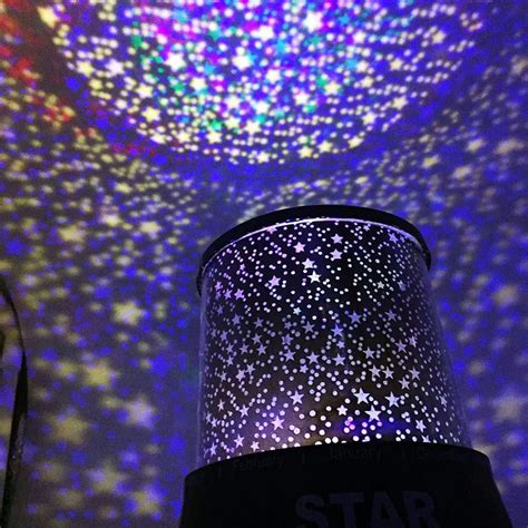 LED Night Light For Kids Rotating Star Projector Colorful Lamp Figurine Lights LED Rotating Star ...