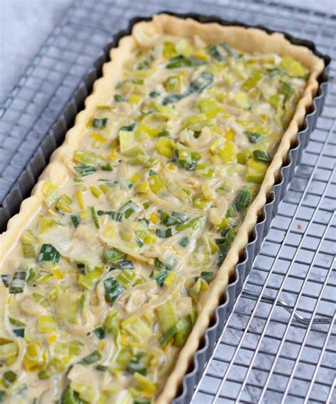 Leek Tart with Gruyere and Onions - A Baking Journey