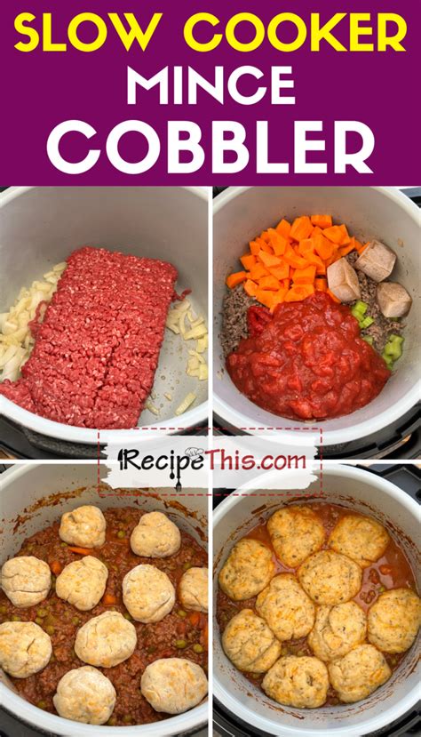 Slow Cooker Minced Beef Cobbler | Recipe This