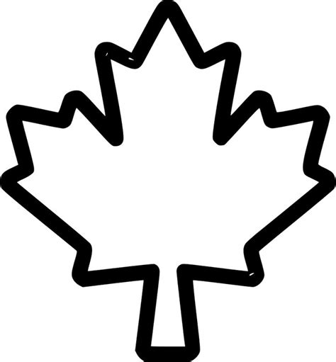 Maple Leaf Canada Tree | Leaf outline, Clip art, Maple leaf drawing