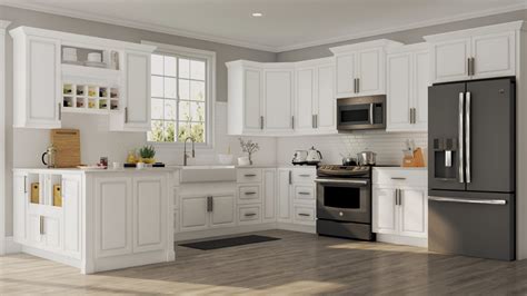 Hampton Wall Cabinets in White – Kitchen – The Home Depot