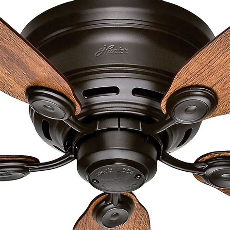 Hunter Flush Mount Ceiling Fans No Light - Low Profile Ceiling Fans Flush Mount Ceiling Fans ...