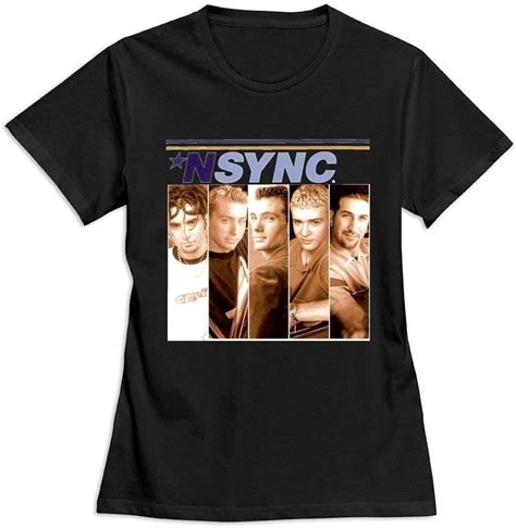 Us NSYNC Mens T-Shirt Fashion Cotton Tops Black Size S-3XL: Amazon.co ...