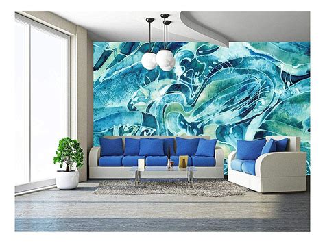 Wall26 Abstract Background on the "Sea Water" - Removable Wall Mural ...