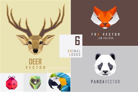 Geometric animal logo marks | Rescate animal, Arte, Logan