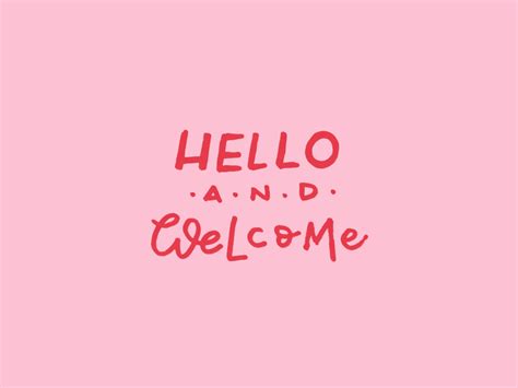 hello and welcome GIF for newsletter by Claudia Orengo on Dribbble