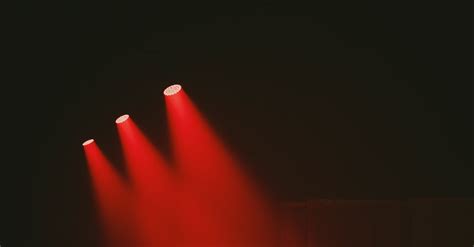 Red Lights on a Stage · Free Stock Photo