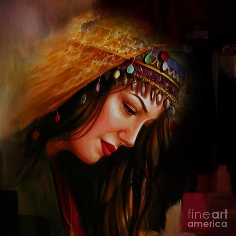 Arabian Woman 043b Painting by Gull G - Pixels