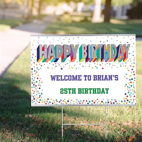 Custom Birthday Yard Signs With Stakes | Arts - Arts