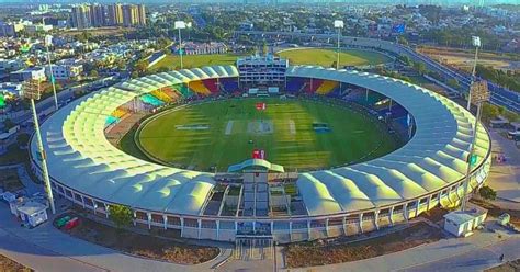 National Stadium Karachi boundary length: Karachi Stadium ground size and boundary dimension ...