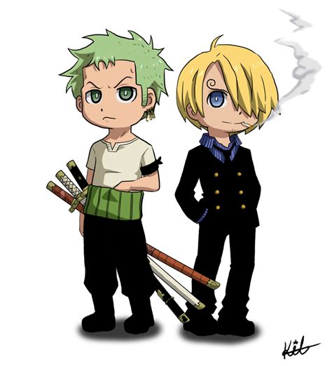 Chibi Zoro and Sanji by Kay-Jay97.deviantart.com on @deviantART Sanji ...