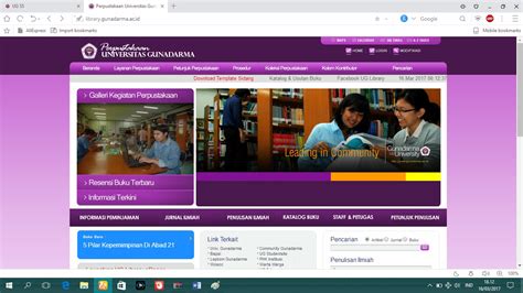 Cara Login Library Gunadarma