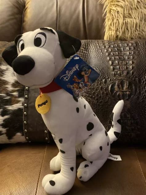 DISNEY PONGO 101 Dalmatians Plush Dad Dog Stuffed Animal 13” Sitting Exclusive £48.20 - PicClick UK