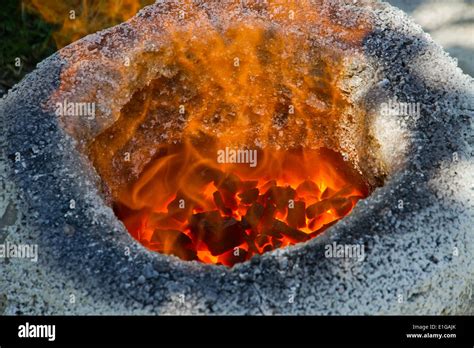 Iron smelting furnace hi-res stock photography and images - Alamy