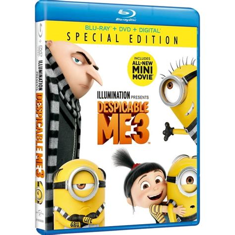 Despicable Me 3 Special Edition (Blu-ray + DVD + Digital Copy) - Walmart.com - Walmart.com